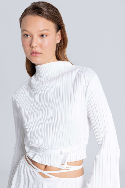 Ésthe, Pleated Cropped Top, ₹6,500 Ésthe, Pleated Cropped Top, ₹6,500